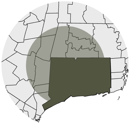 Cornerstone Patio and Wall hardscape contractor service area covering Torrington Connecticut, Northwest CT, Western Massachusetts, and Eastern New York.