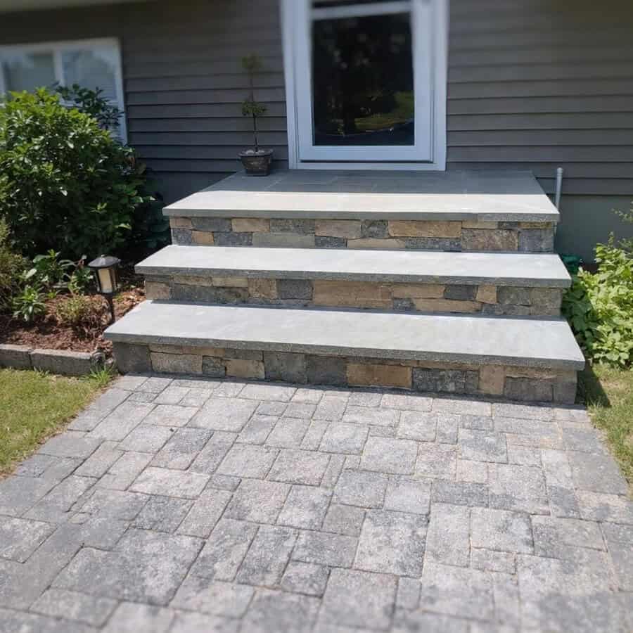 Step and walk installed by hardscape contractor Cornerstone Patio and Wall in Torrington Connecticut serving Northwest CT, Western Massachusetts, and Eastern New York.